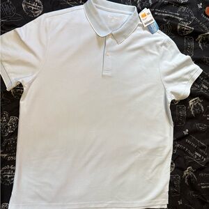 Uniqlo Men's Polo Shirt - Light Gray